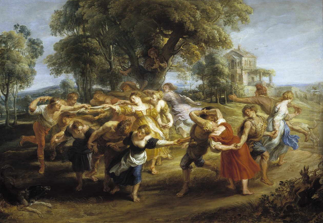 Dança Camponesa, 1630-1635 de Peter Paul Rubens