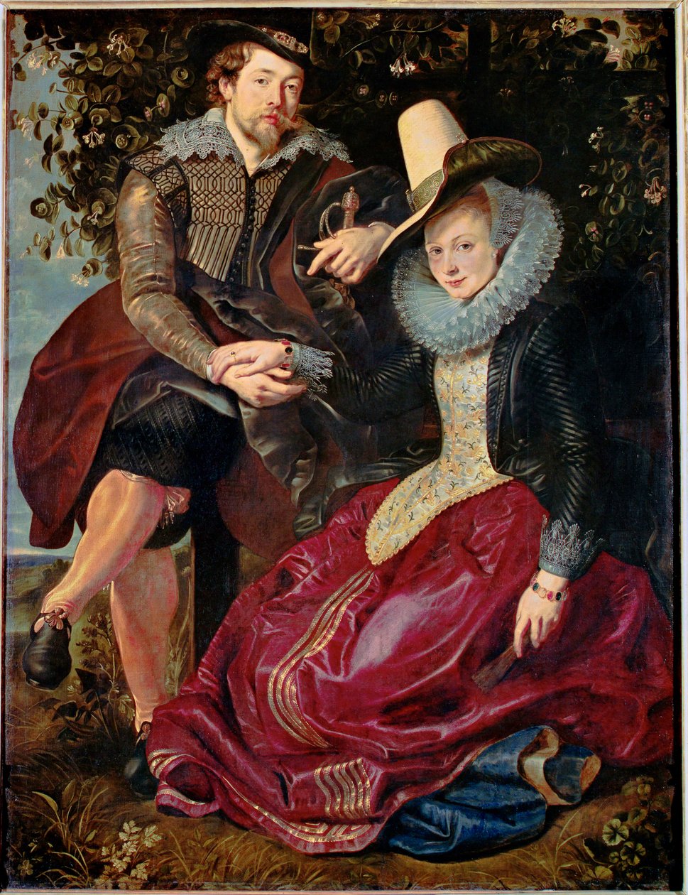 Peter Paul Rubens e Isabelle Brant, a primeira mulher de Rubens (pintura sobre tela) de Peter Paul Rubens