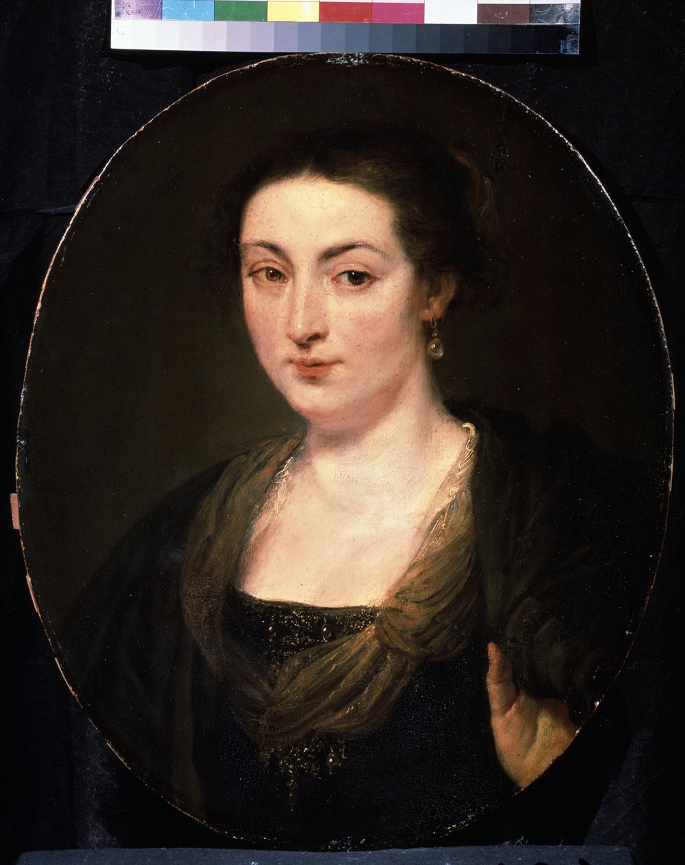 Retrato de Isabella Brant (1591-1626). Pintura de Peter Paul (Peter-Paul) Rubens (ou Peter Paul ou Petrus Paulus) (1577-1640). Óleo sobre madeira, 60 x 49 cm, ca. 1615-1620, arte flamenga, estilo barroco. Museu de Belas Artes Pouc de Peter Paul Rubens