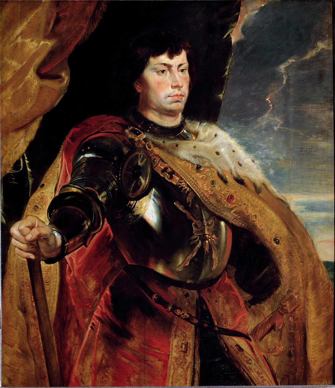 Retrato de Carlos o Temerário de Peter Paul Rubens