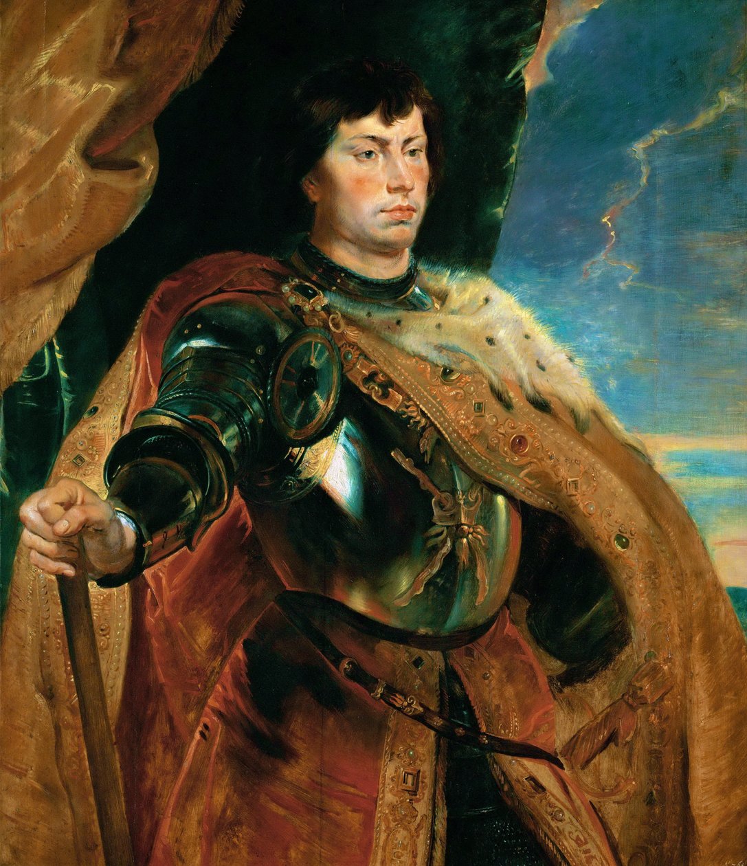 Retrato de Carlos, o Temerário de Peter Paul Rubens