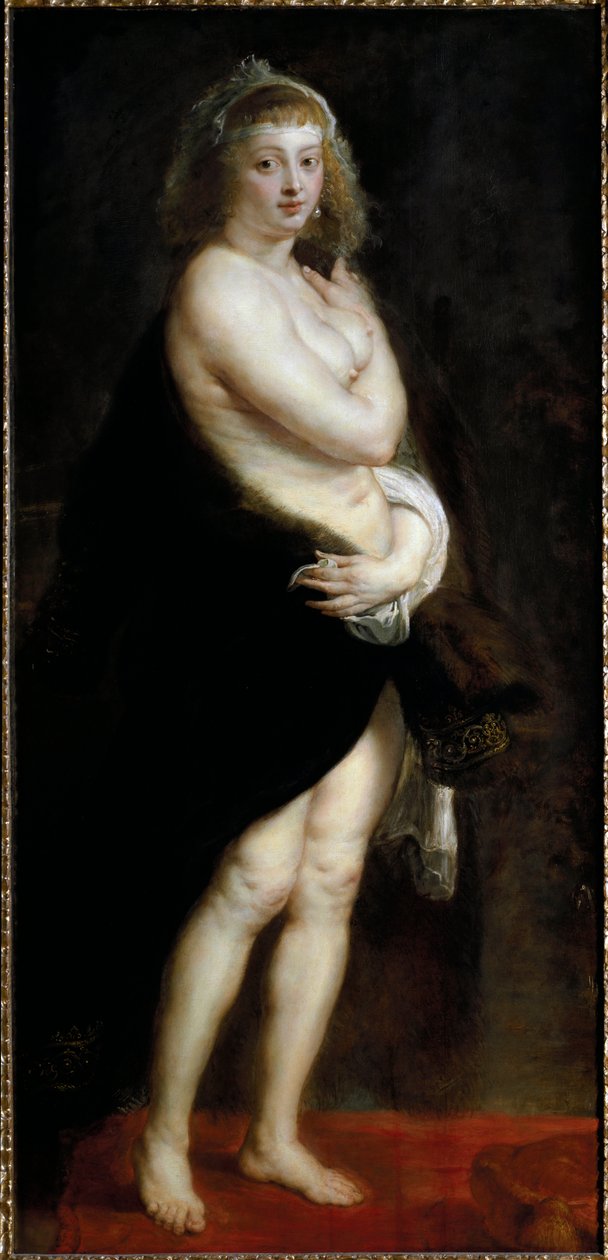 Retrato de Helena Fourment, também chamada de pequena pelisse. (Pintura de Peter Paul Rubens