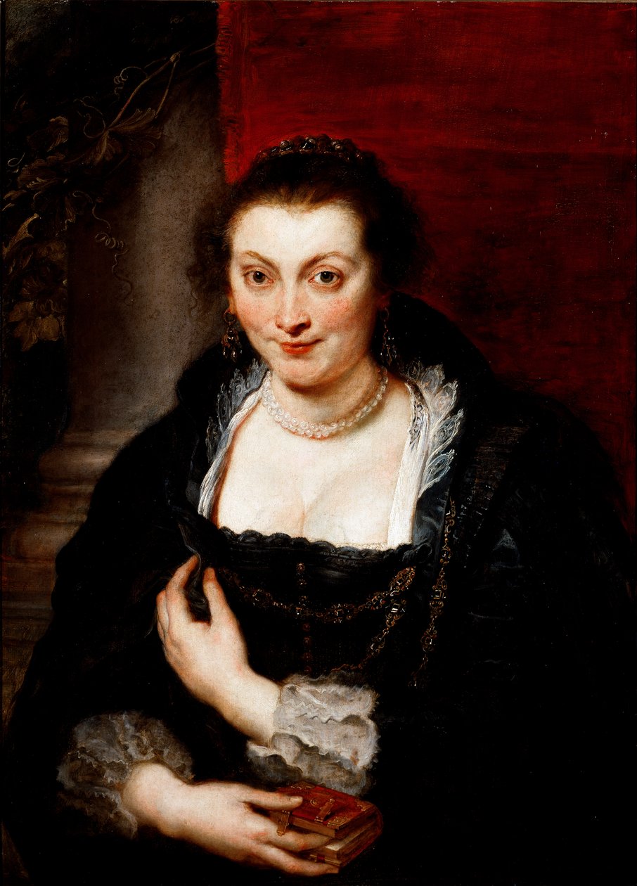 Retrato de Isabella Brandt, esposa do pintor Pintura de Peter Paul (Pierre-Paul) Rubens (ou Peter Paul ou Petrus Paulus) (1577-1640) 1620 aproximadamente. Sol. 86x62 cm Florença, Galleria degli Uffizi (Escritórios) de Peter Paul Rubens