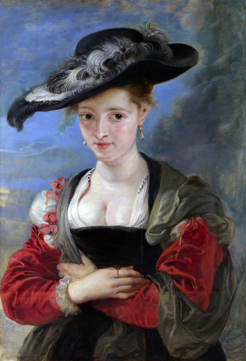 Retrato de Susanna Lunden  (O Chapéu de Palha) c.1622-5 (óleo no painel) de Peter Paul Rubens