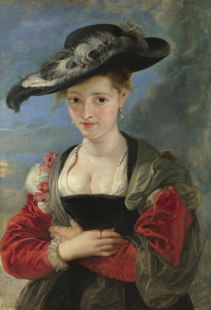 Retrato de Susanna Lunden, o chapéu de palha, 1622-1625 de Peter Paul Rubens