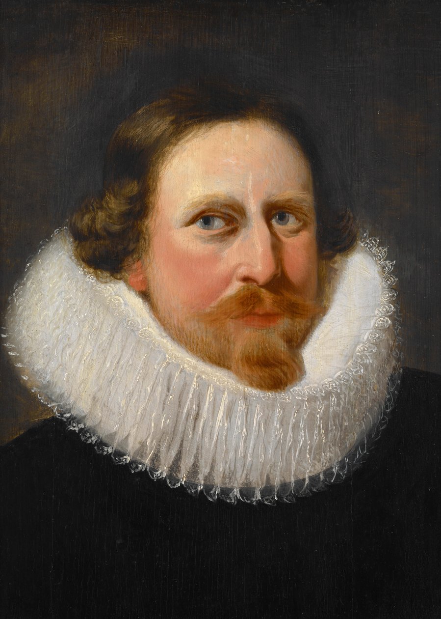 Retrato de um homem com gola de rufos de Peter Paul Rubens