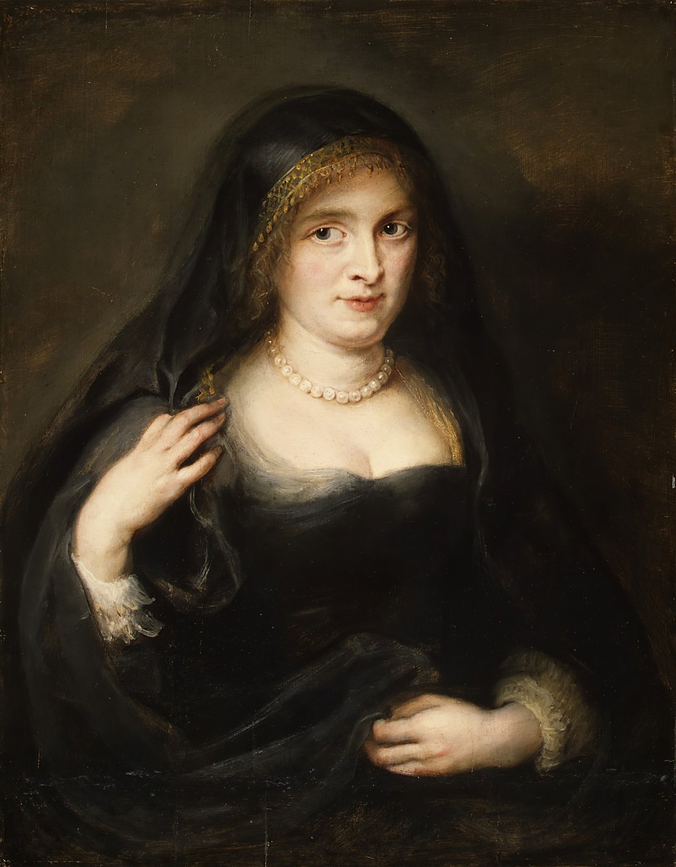 Retrato de uma mulher, provavelmente Susanna Lunden Susanna Fourment, 1599-1628, ca. 1625-27. de Peter Paul Rubens