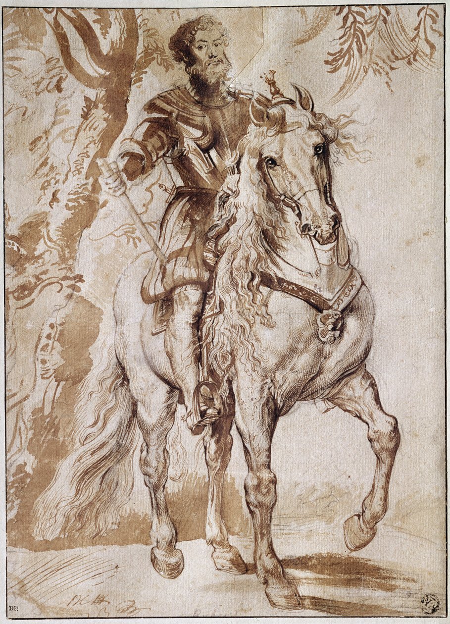 Retrato do Duque de Lerma a cavalo (Desenho de Peter Paul Rubens