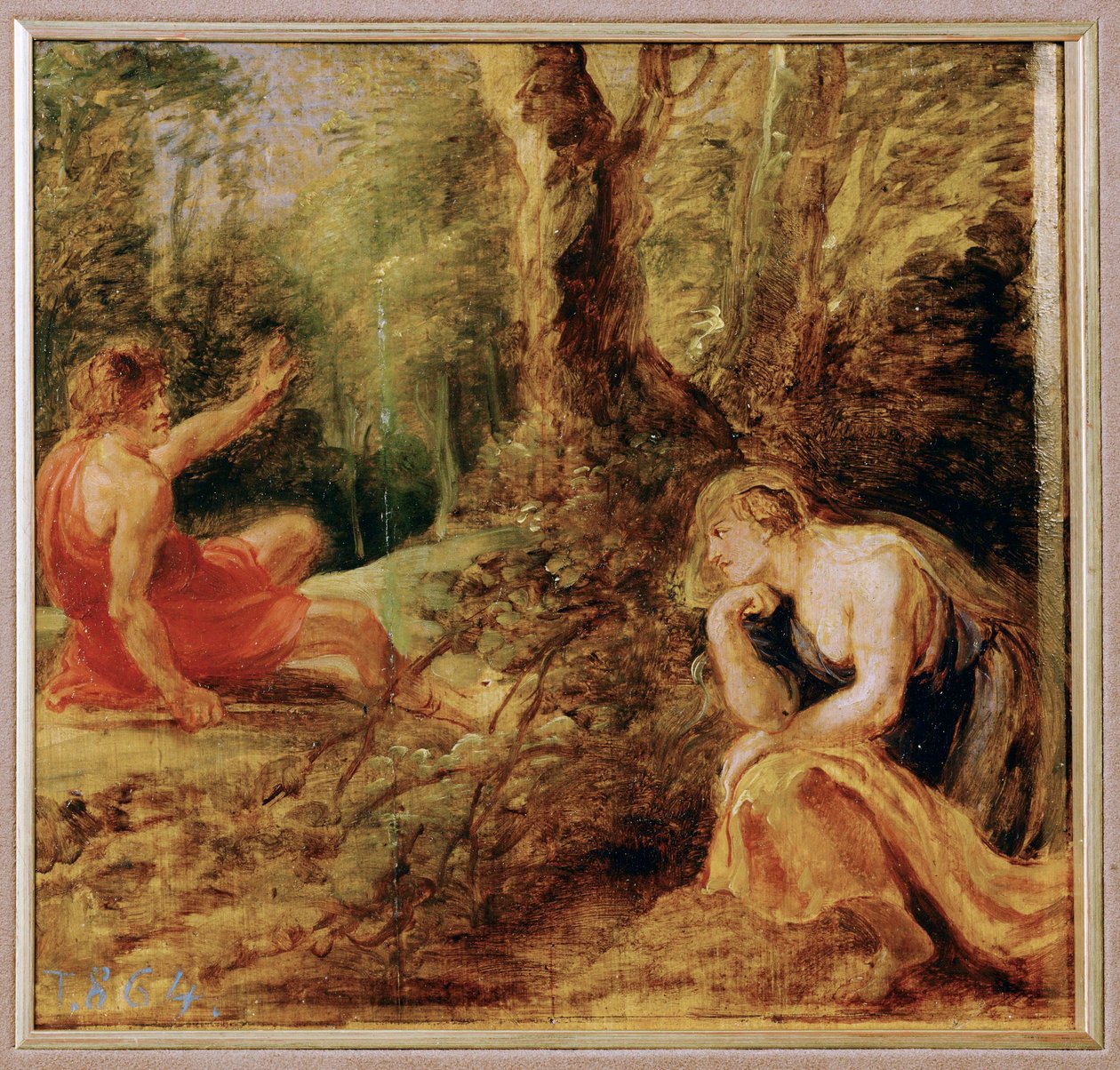 Procris e Cefalos (pintura sobre madeira) de Peter Paul Rubens