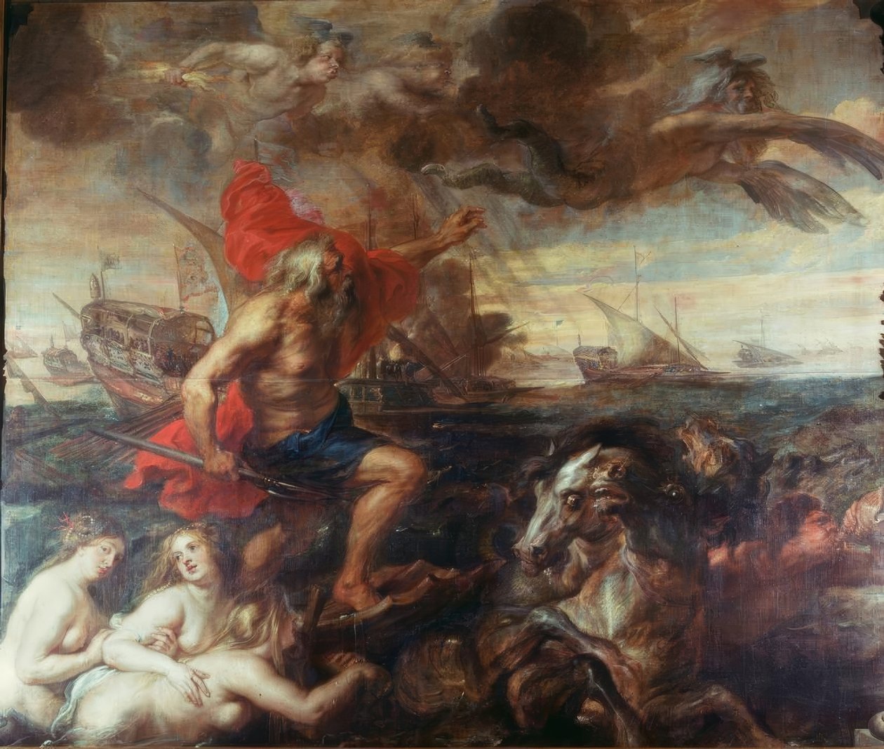 E eu faço! - Netuno, o Wogen ser- schwichtigend de Peter Paul Rubens