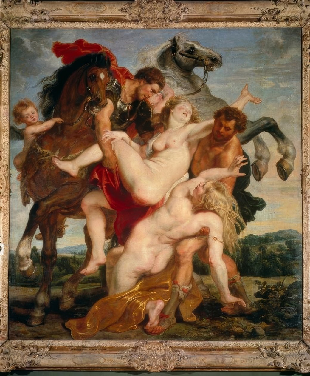 Assalto às filhas de Leukippo de Peter Paul Rubens