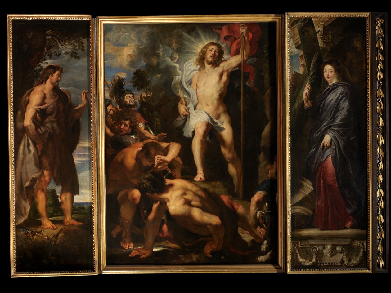 Ressurreição de Cristo, c.1611-12 (óleo sobre painel) de Peter Paul Rubens