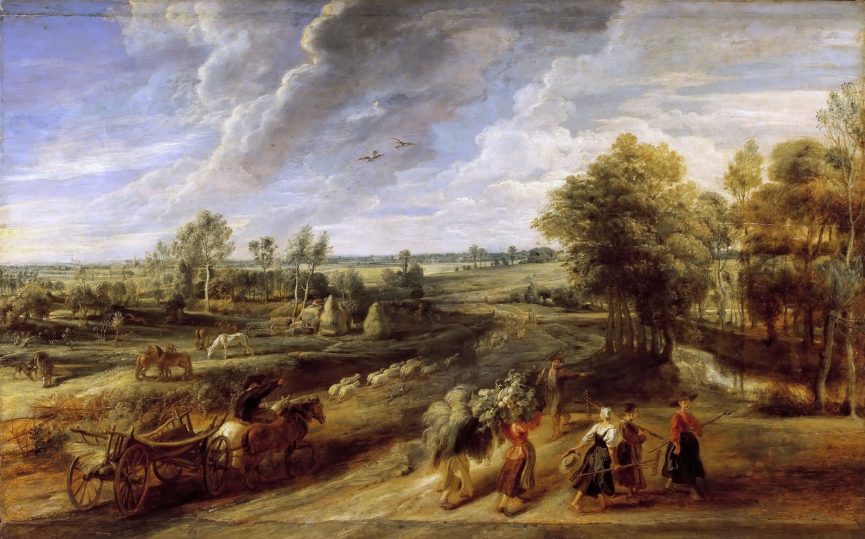 Retorno da colheita, ca 1637. de Peter Paul Rubens