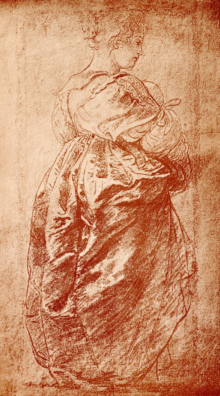Robe estuda para uma senhora de Peter Paul Rubens