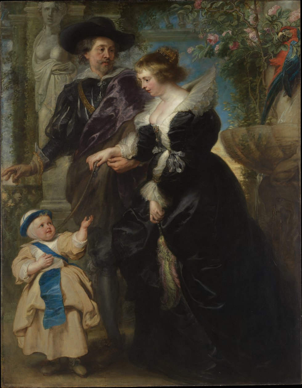 Rubens, Helena Fourment (1614-1673) e o seu filho Frans (1633-1678) de Peter Paul Rubens