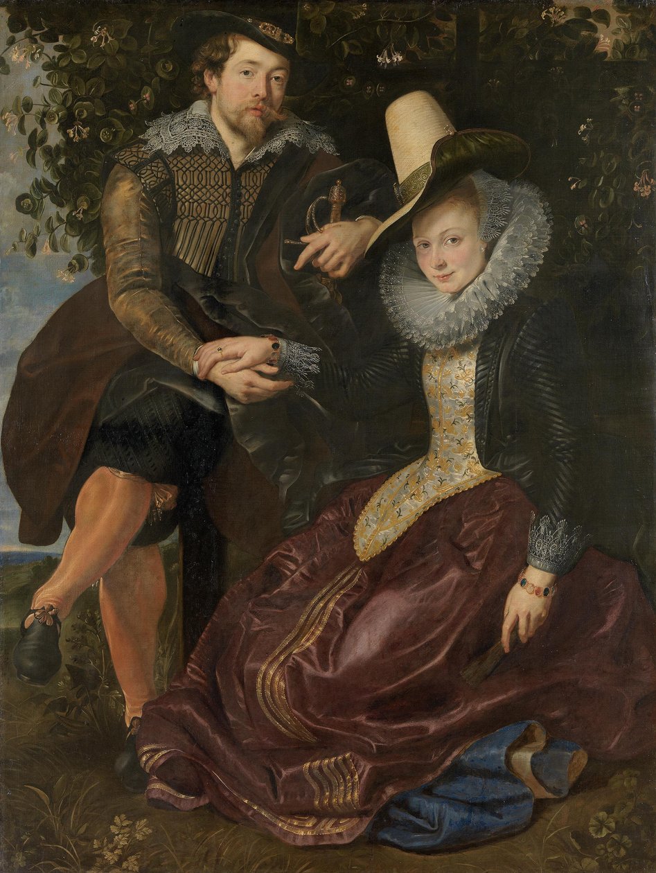 Rubens e Isabella Brant no caramanchão de madressilva de Peter Paul Rubens