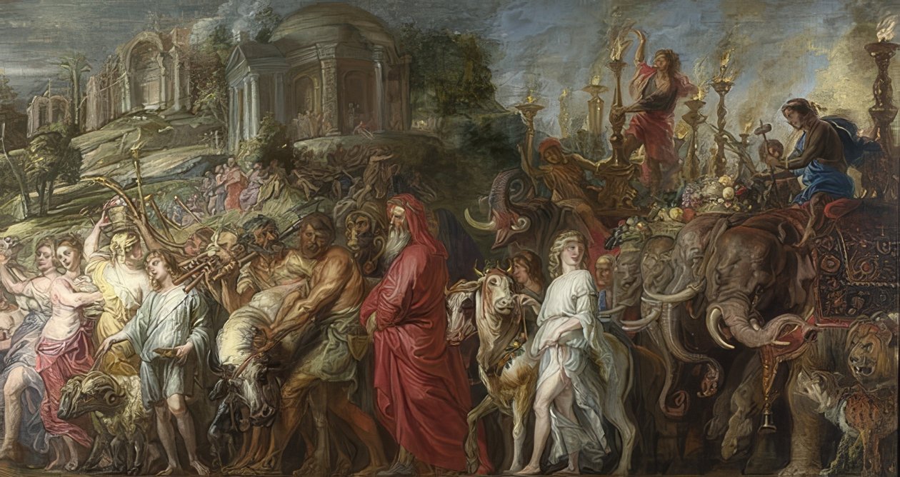 Triunfo romano. Por volta de 1630 de Peter Paul Rubens