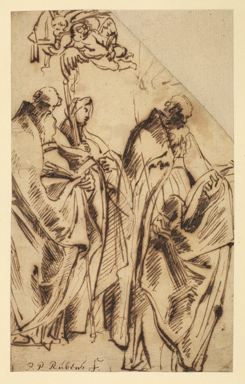 São Amandus e São Walpurga, c.1610 de Peter Paul Rubens