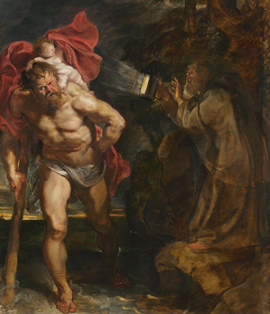 São Cristóvão e o eremita de Peter Paul Rubens