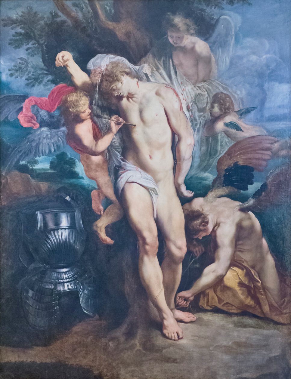 São Sebastião curado por anjos de Peter Paul Rubens