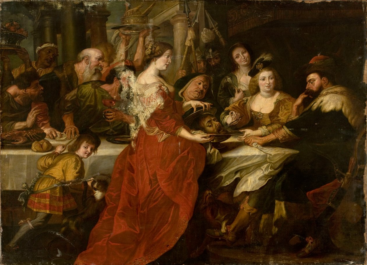 Salomé com a cabeça de São João durante o banquete de Peter Paul Rubens