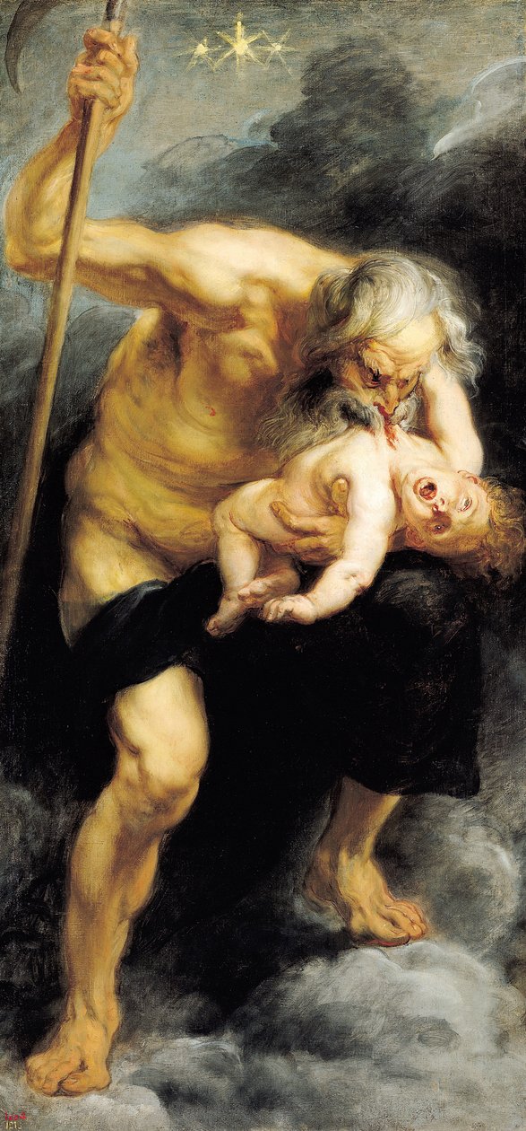 Saturno Devorando Seu Filho de Peter Paul Rubens