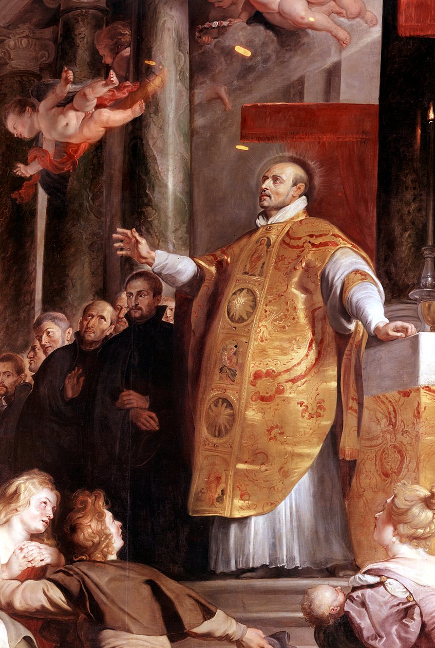 Santo Inácio de Loyola, soldado espanhol do século XVI e fundador dos jesuítas, 1617-1618 de Peter Paul Rubens