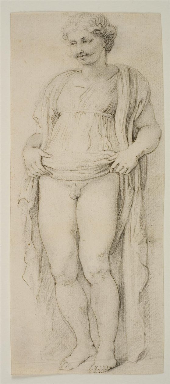 Hermafrodita em pé de Peter Paul Rubens