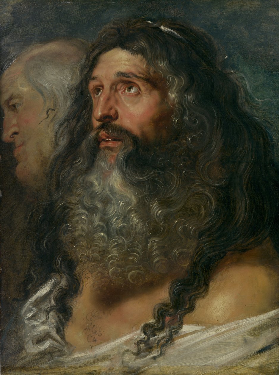 Estudo de duas cabeças, ca. 1609 de Peter Paul Rubens