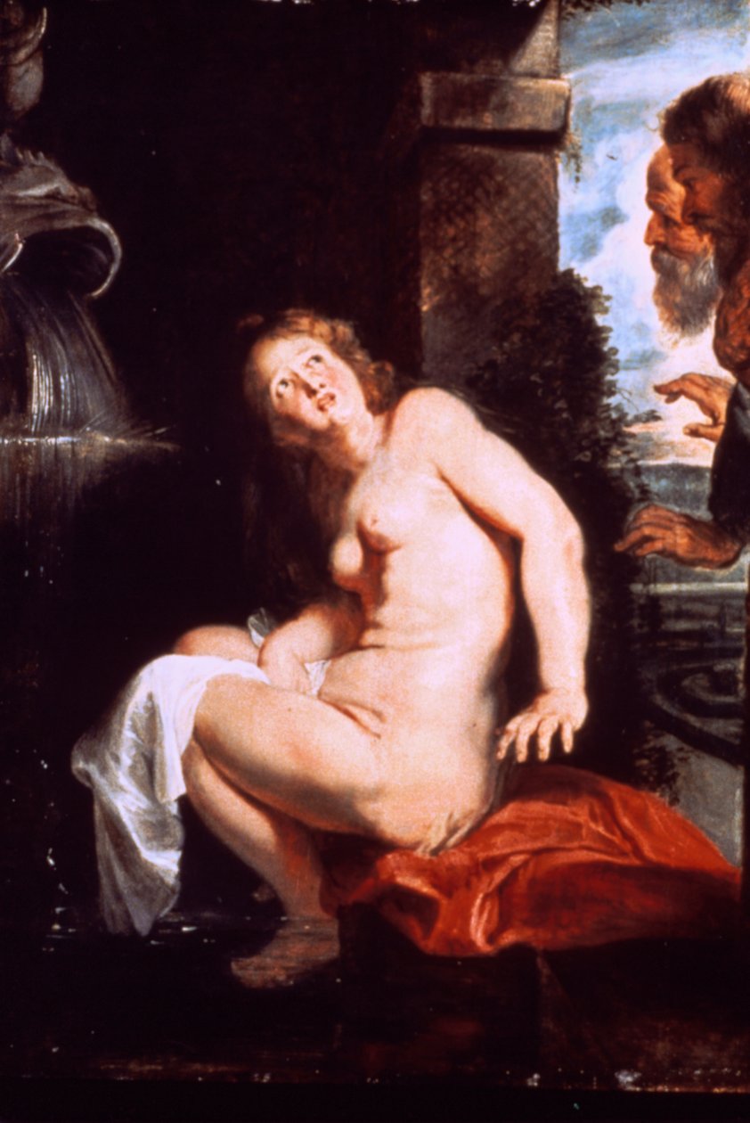 Susanna e os Anciãos, c1614 de Peter Paul Rubens