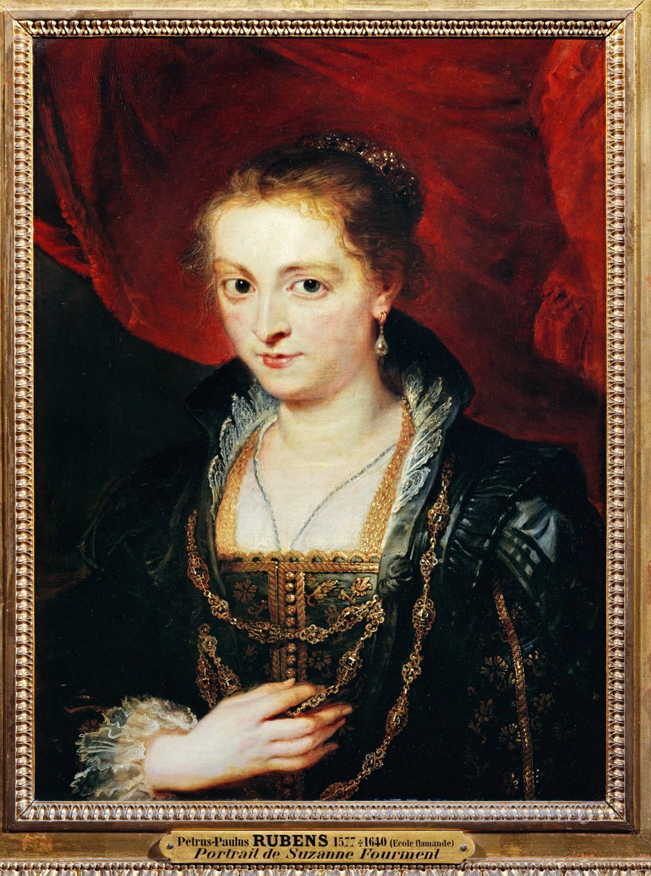 Suzanne Fourment, irmã de Helene (pintura sobre madeira) de Peter Paul Rubens