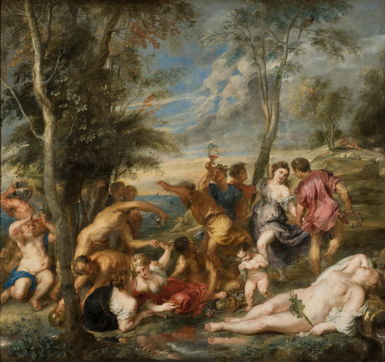 The Andrians, c.1635 (óleo sobre tela) de Peter Paul Rubens