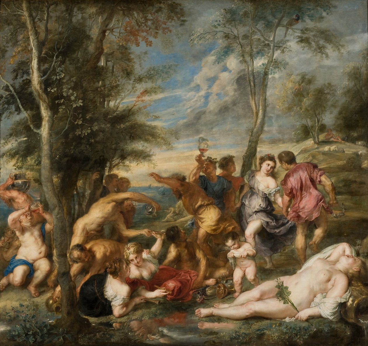 O Bacanal dos Andrianos de Peter Paul Rubens