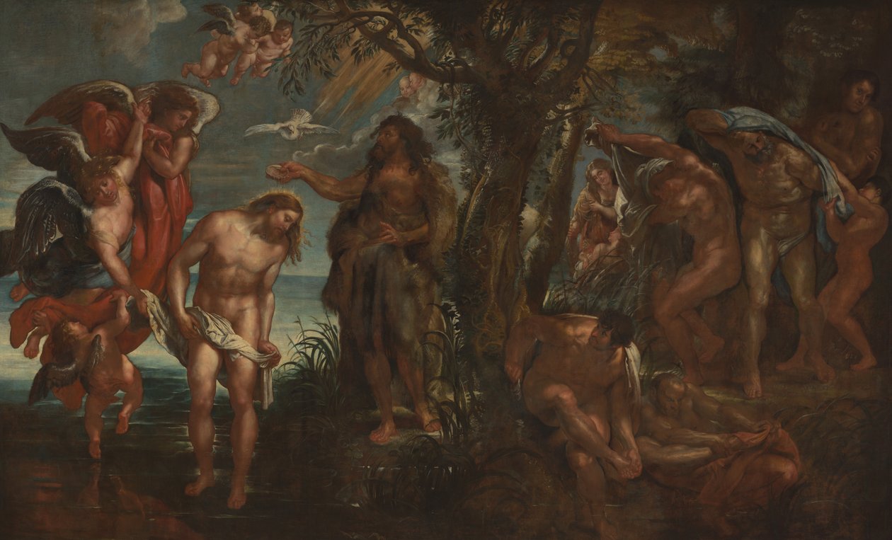 O Batismo de Cristo de Peter Paul Rubens