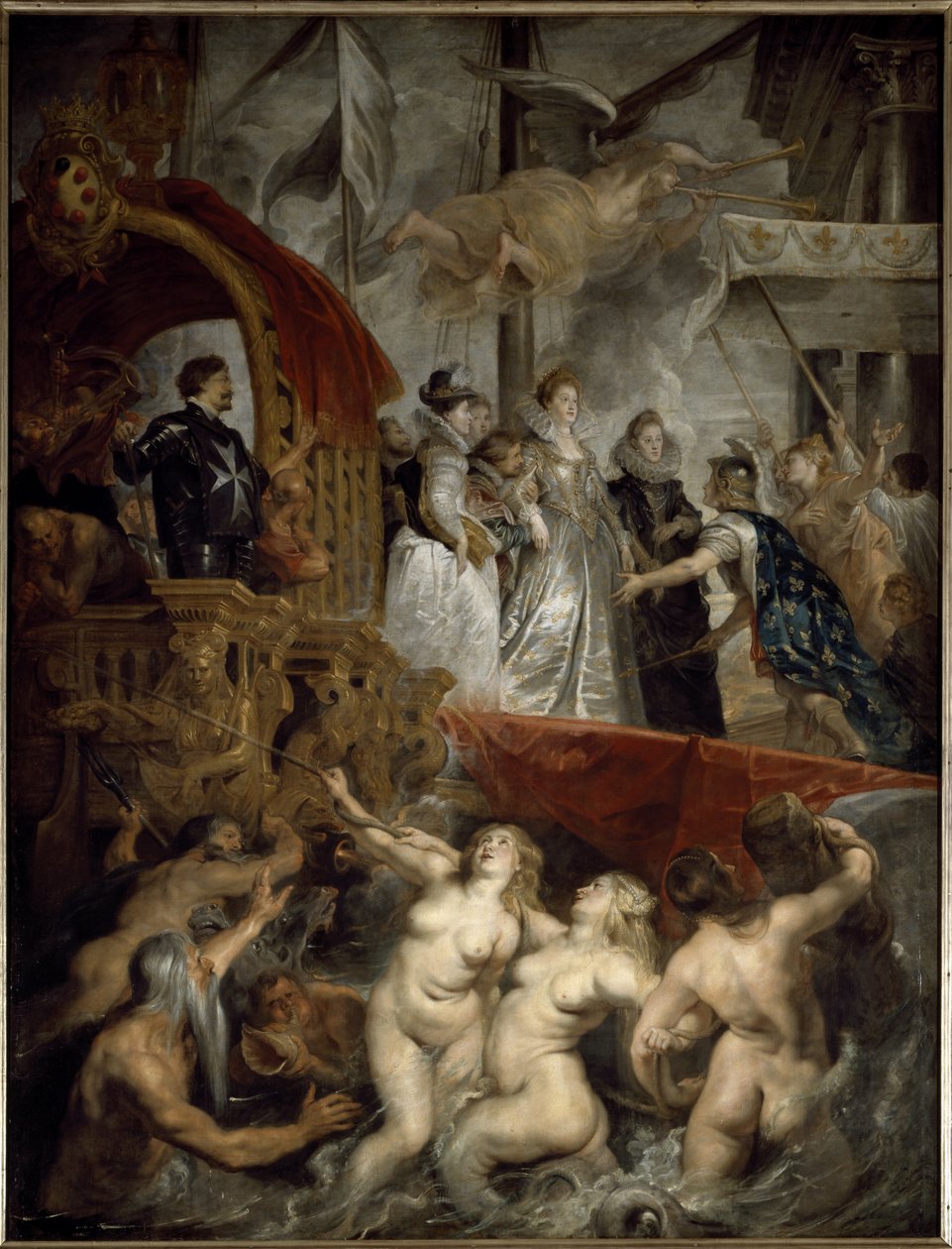 O Cascatel de Maria de Medicis no Porto de Marselha em 3 de Novembro de Peter Paul Rubens