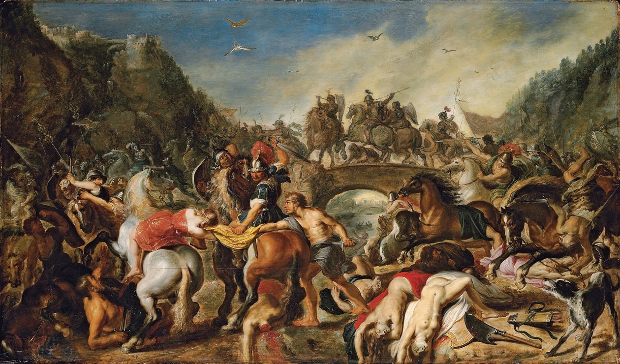 A Batalha das Amazonas de Peter Paul Rubens