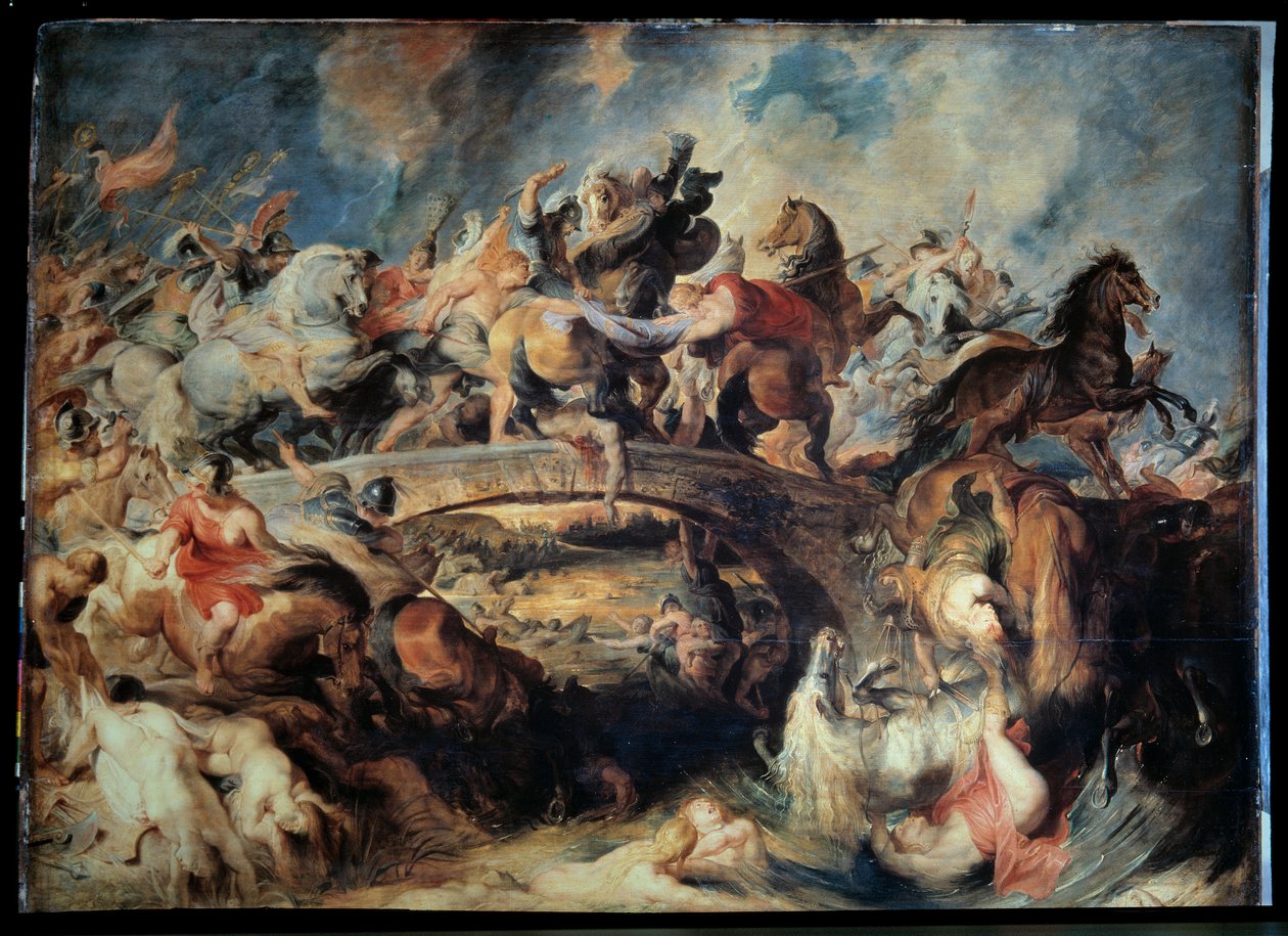 A Batalha das Amazonas Pintura de Peter Paul Rubens de Peter Paul Rubens