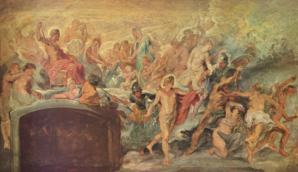 O conselho dos deuses (esboço para o ciclo dos Médici) n.º 14 de Peter Paul Rubens