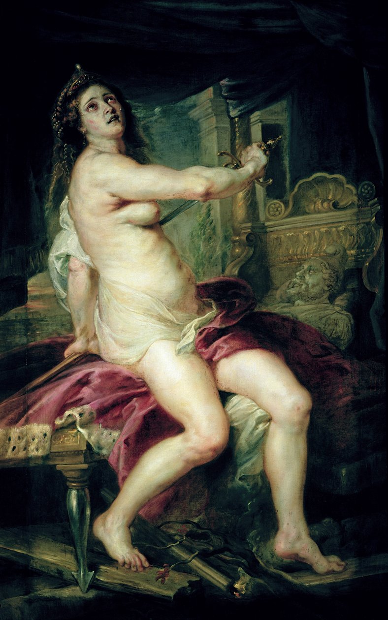 The Death of Dido (óleo sobre tela) de Peter Paul Rubens
