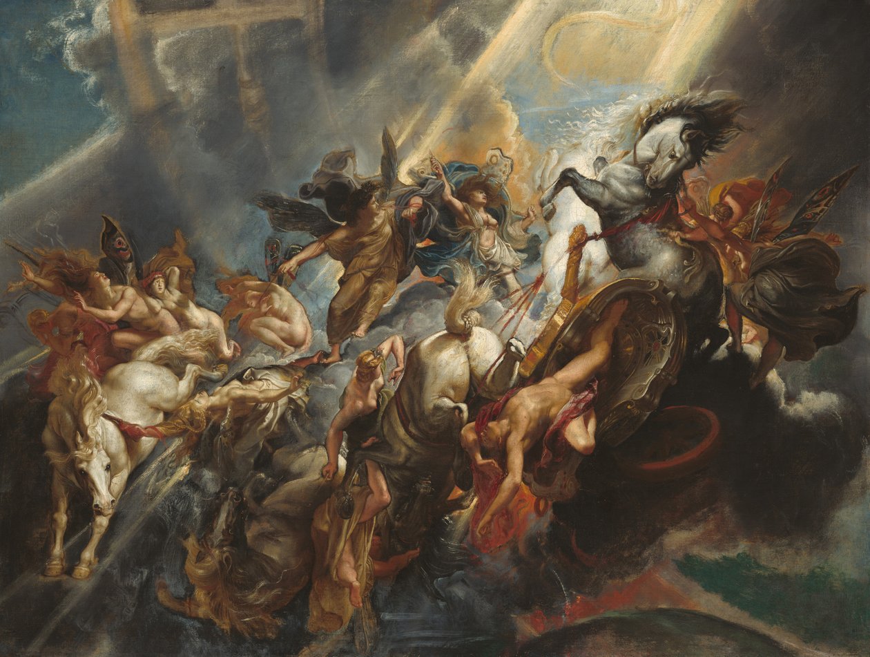 A Queda de Faetonte, c. 16041605, provavelmente reformulado c. 16061608. de Peter Paul Rubens
