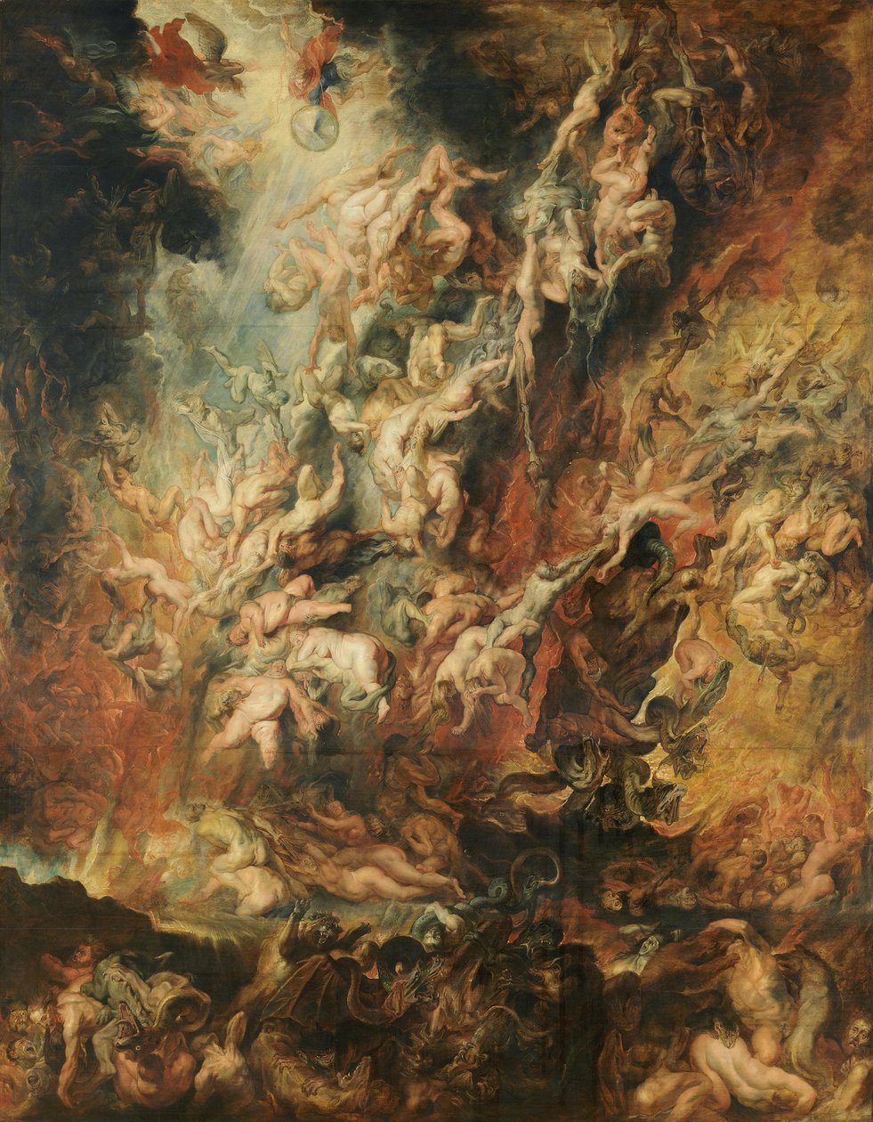 A queda dos condenados de Peter Paul Rubens