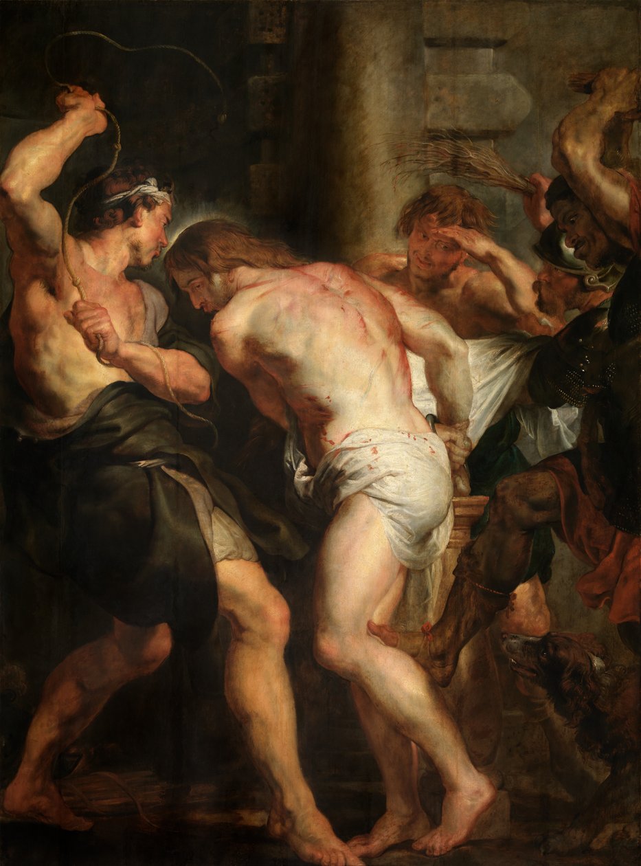 A Flagelação (óleo sobre tela) de Peter Paul Rubens