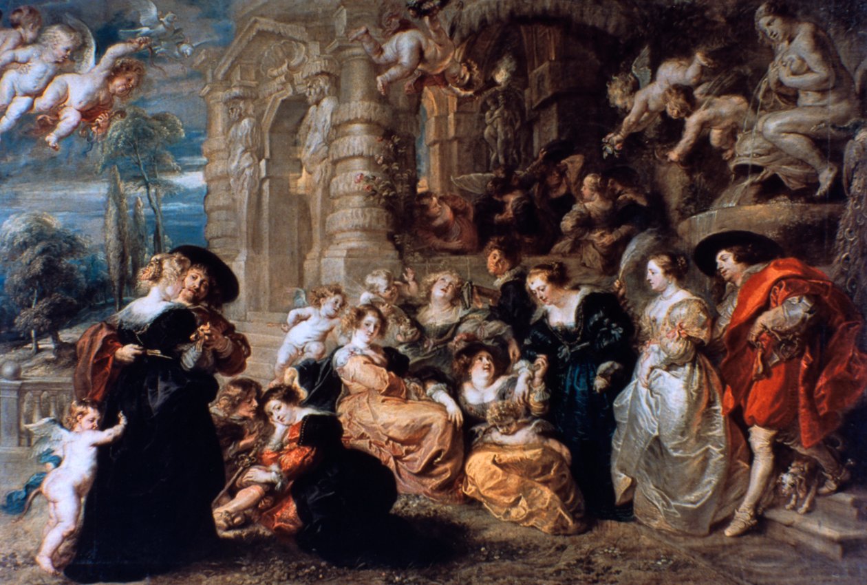O Jardim do Amor, c1630 de Peter Paul Rubens