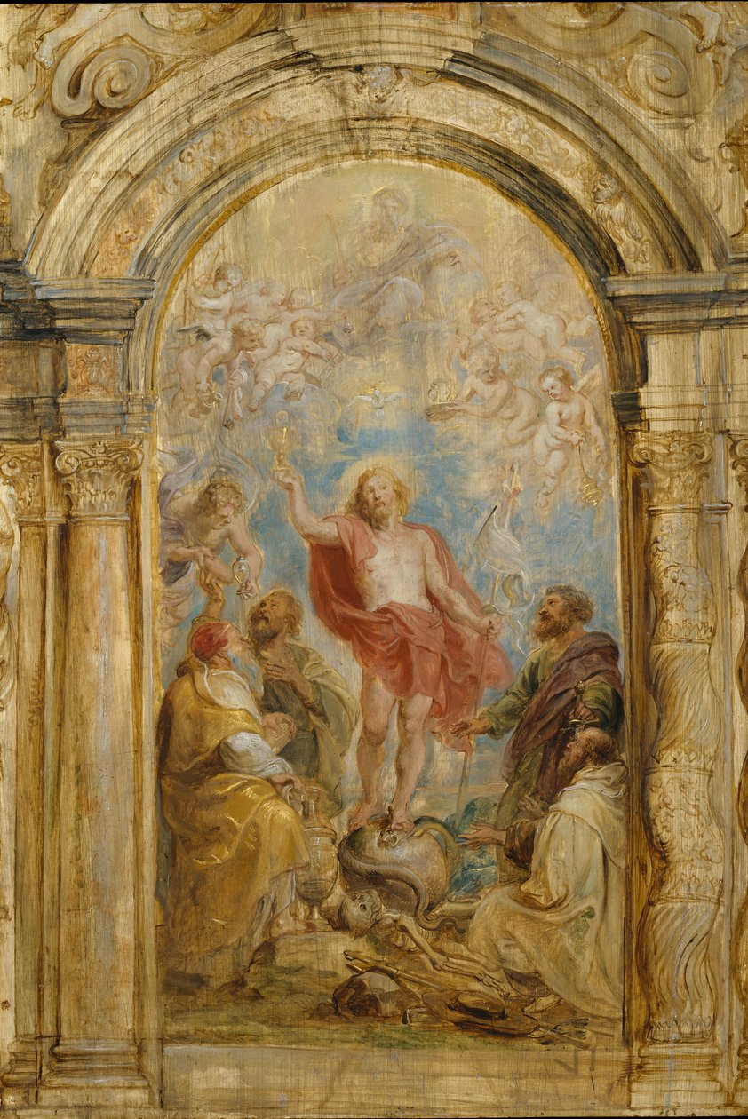 A Glorificação da Eucaristia, ca. 1630-32. de Peter Paul Rubens