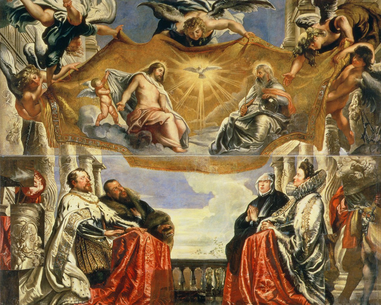 A Família Gonzaga na Adoração da Santíssima Trindade de Peter Paul Rubens