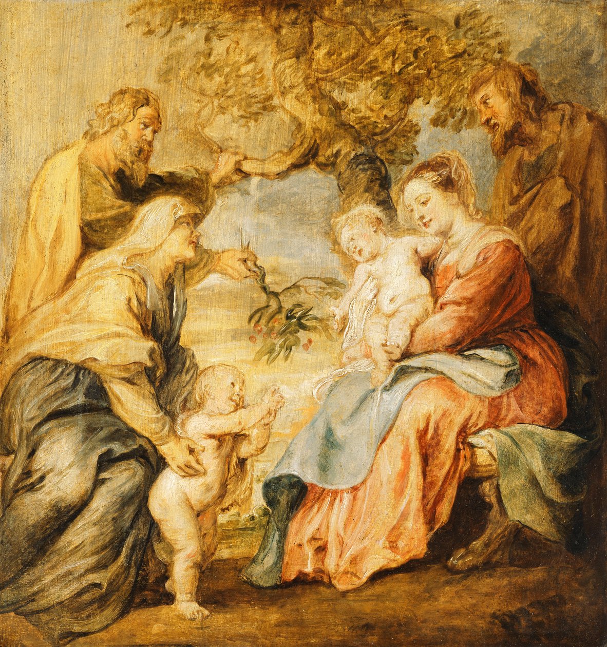 A Sagrada Família visitada pelos santos Elizabeth, Zacharias e o infante São João Batista, de Peter Paul Rubens