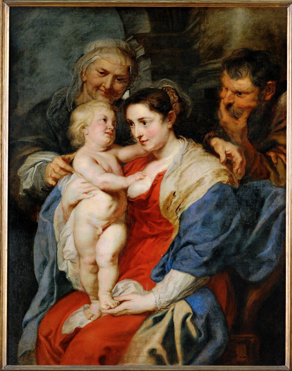 A Sagrada Família com Santa Ana (pintura sobre tela) de Peter Paul Rubens