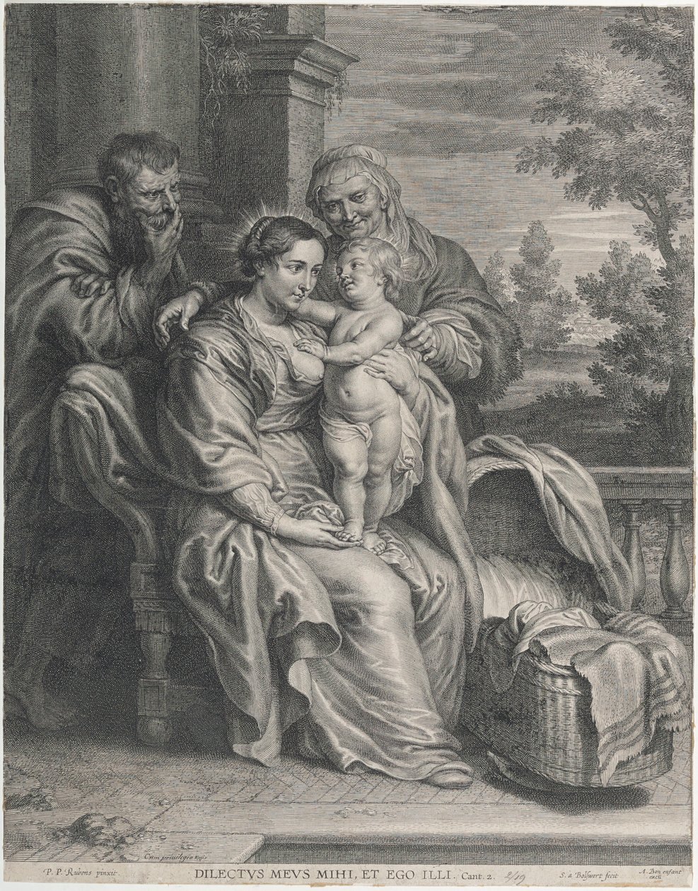 A Sagrada Família com Santa Ana de Peter Paul Rubens