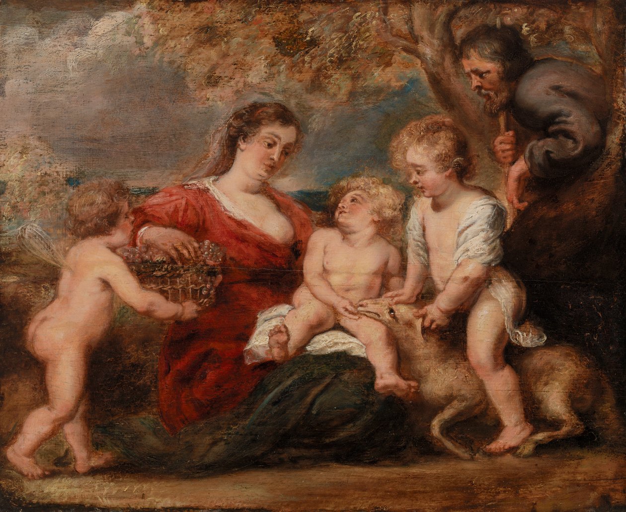 A Sagrada Família com São João Baptista e um Anjo de Peter Paul Rubens