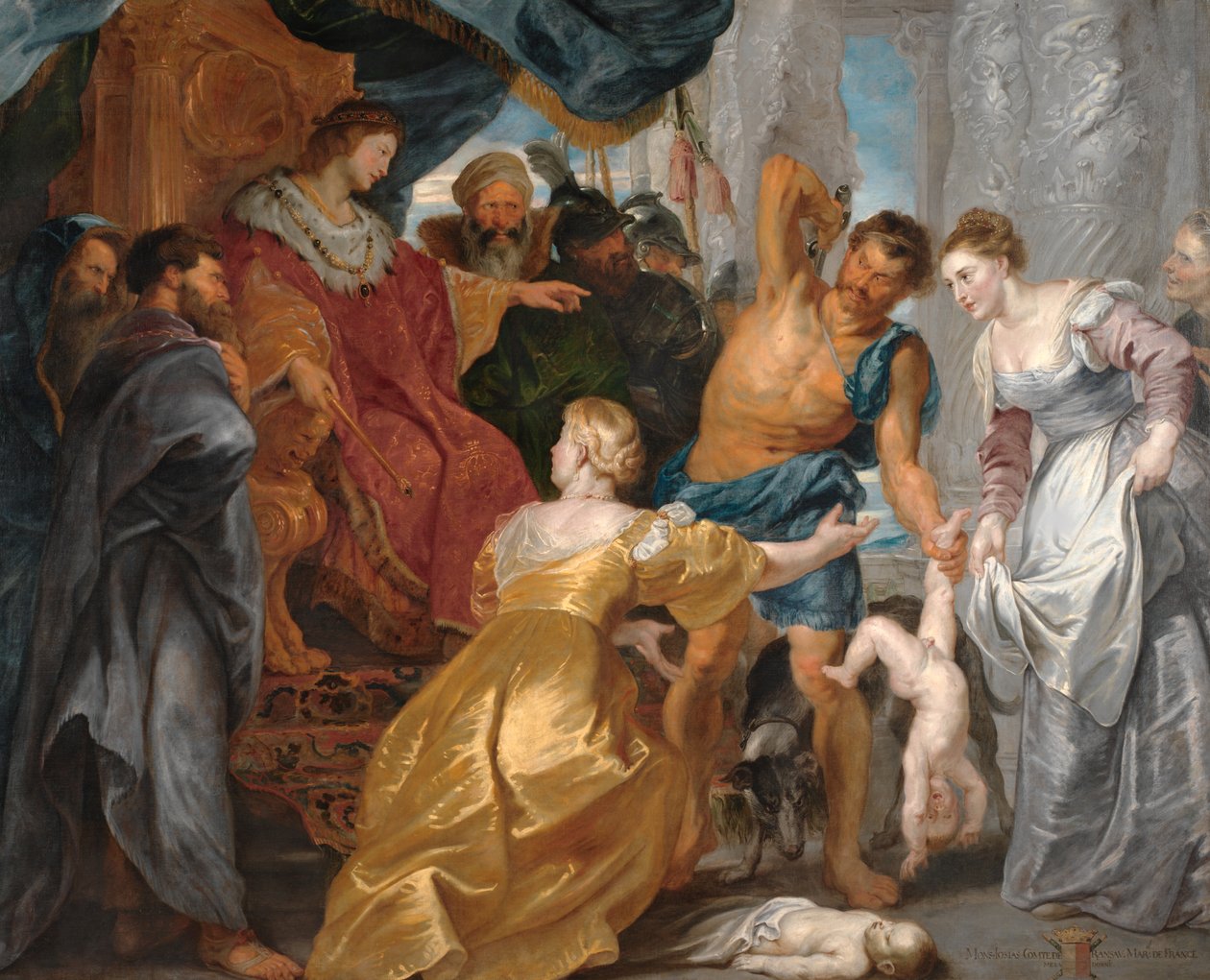 O julgamento de Salomão de Peter Paul Rubens